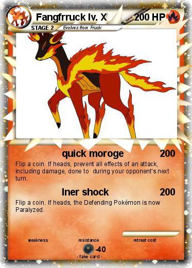 Pokemon Fangfrruck lv. X