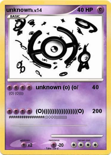 Pokemon unknown