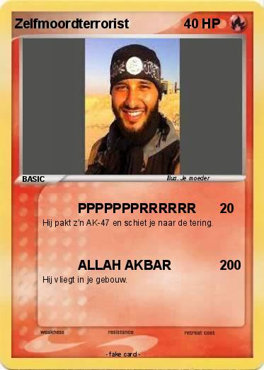 Pokemon Zelfmoordterrorist