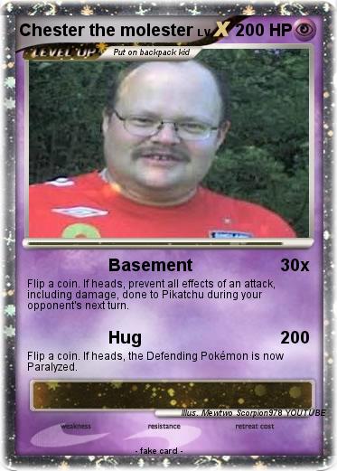 Pokemon Chester the molester