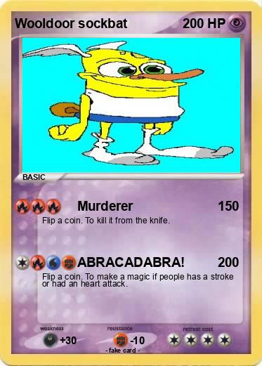 Pokemon Wooldoor sockbat