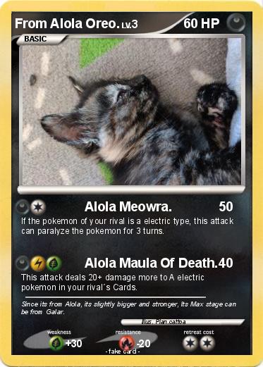 Pokemon From Alola Oreo.