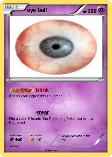 Pokemon eye ball
