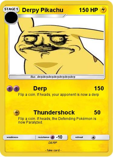 Pokemon Derpy Pikachu