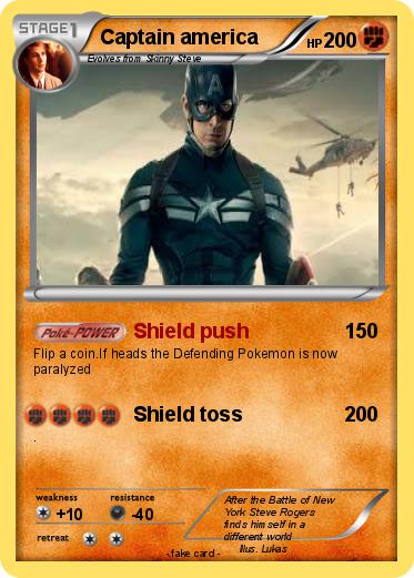 Pokemon Captain america