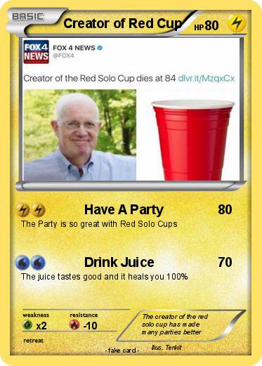 Pokemon Creator of Red Cup
