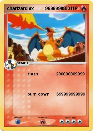 Pokemon charizard ex         99999999 