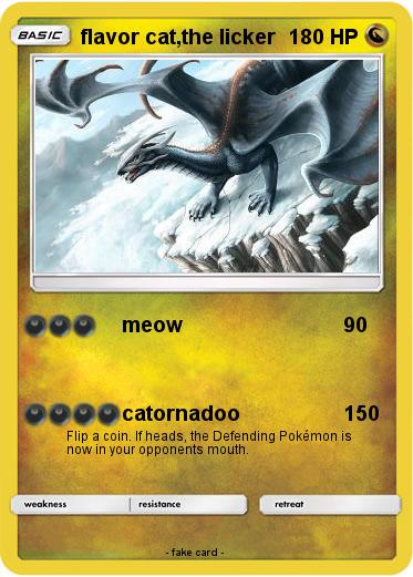 Pokemon flavor cat,the licker