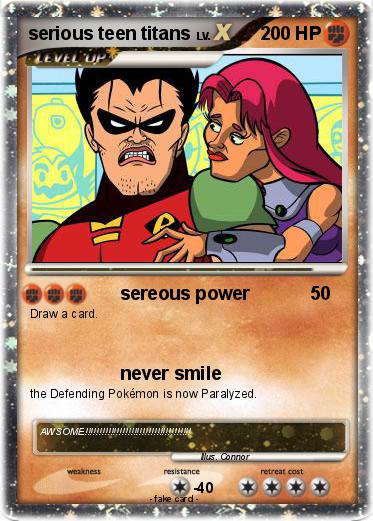 Pokemon serious teen titans