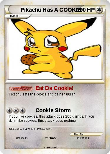 Pokemon Pikachu Has A COOKIE!