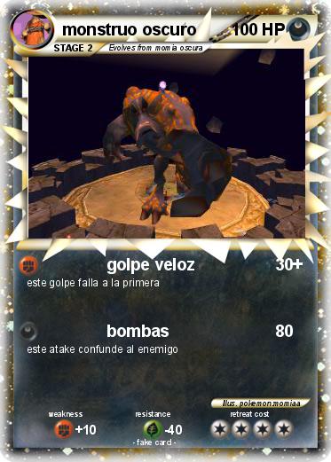Pokemon monstruo oscuro