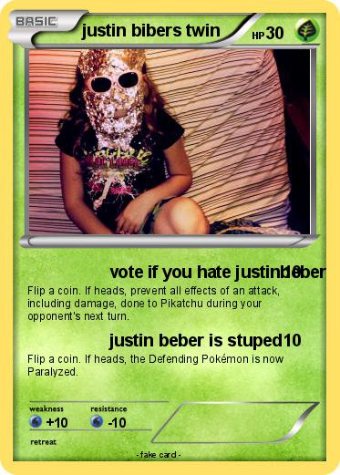 Pokemon justin bibers twin