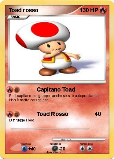Pokemon Toad rosso