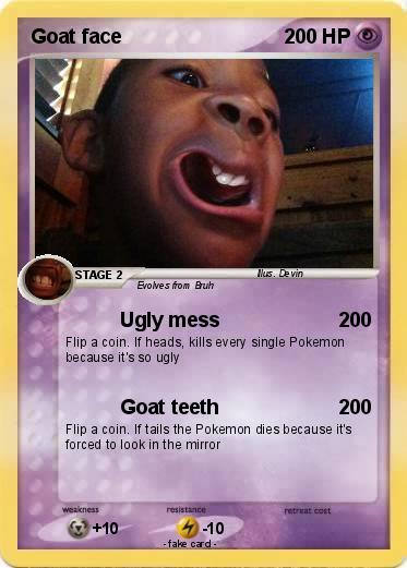 Pokemon Goat face
