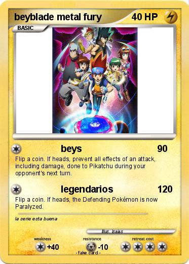 Pokemon beyblade metal fury