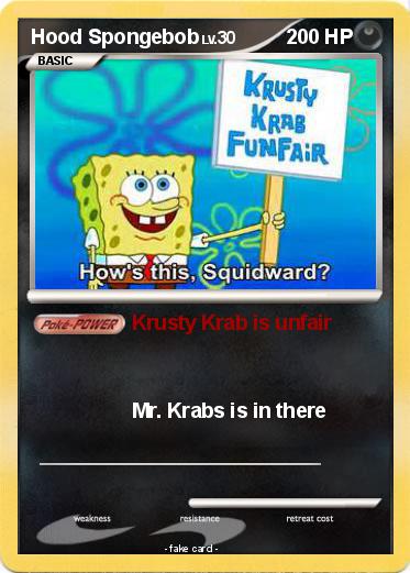 Pokemon Hood Spongebob