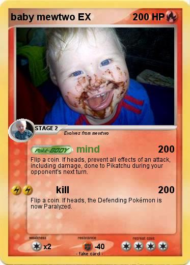 Pokemon baby mewtwo EX