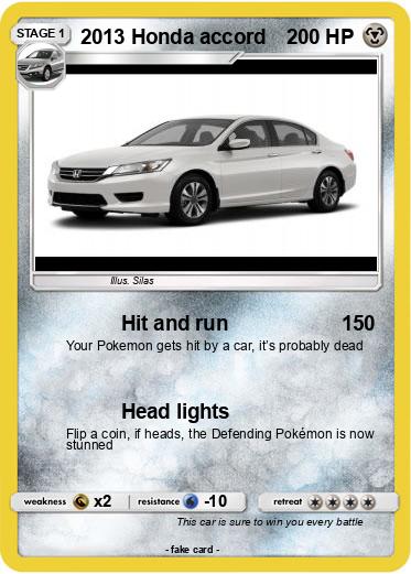 Pokemon 2013 Honda accord