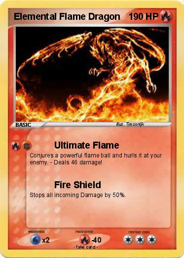 Pokemon Elemental Flame Dragon