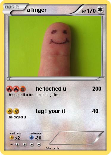 Pokemon a finger