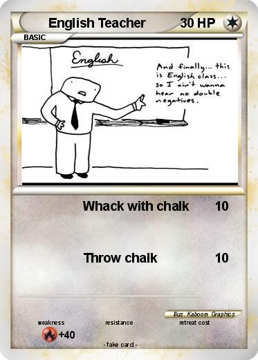 Pokemon English Teacher