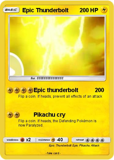 Pokemon Epic Thunderbolt