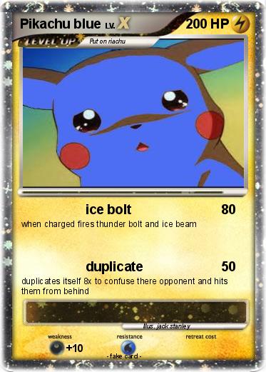 Pokemon Pikachu blue