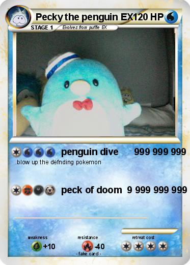 Pokemon Pecky the penguin EX