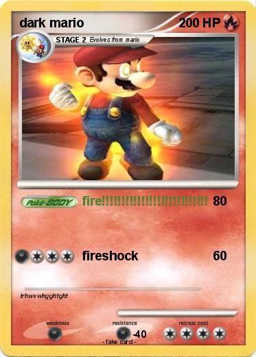 Pokemon dark mario