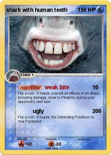 Pokemon shark with human teeth