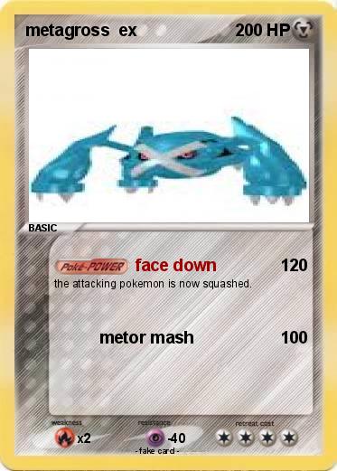 Pokemon metagross  ex