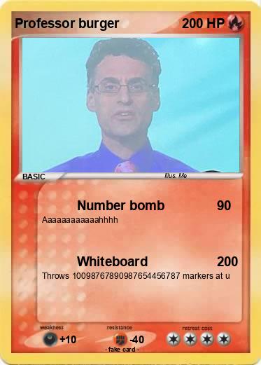 Pokemon Professor burger