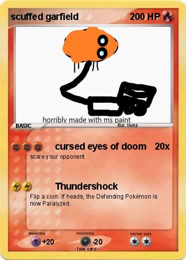 Pokemon scuffed garfield