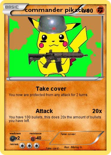 Pokemon commander pikachu