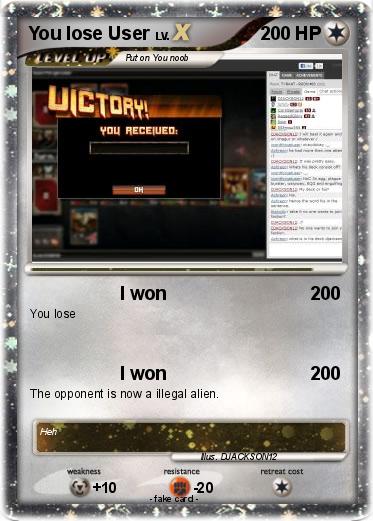 Pokemon You lose User