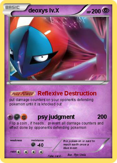 Pokemon deoxys lv.X