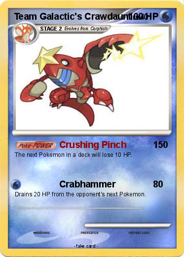 Pokemon Team Galactic's Crawdaunt