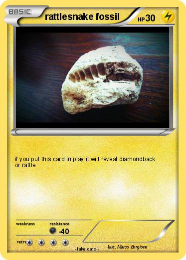 Pokemon rattlesnake fossil