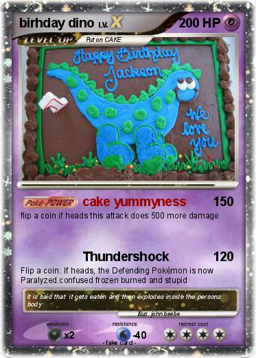 Pokemon birhday dino
