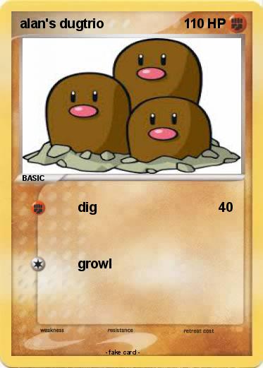 Pokemon alan's dugtrio
