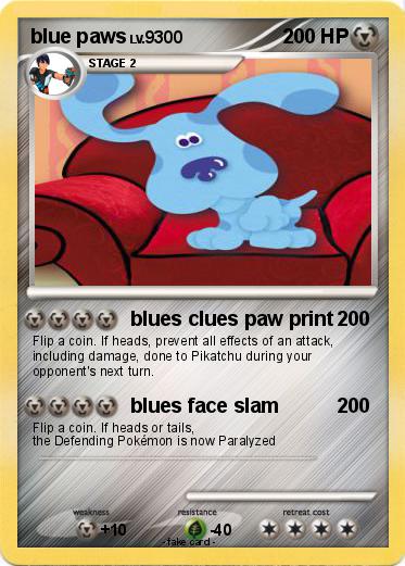 Pokemon blue paws