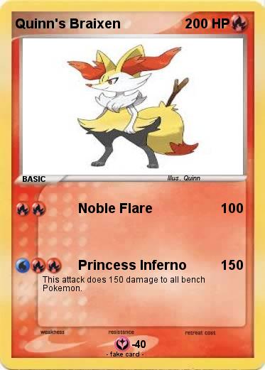 Pokemon Quinn's Braixen