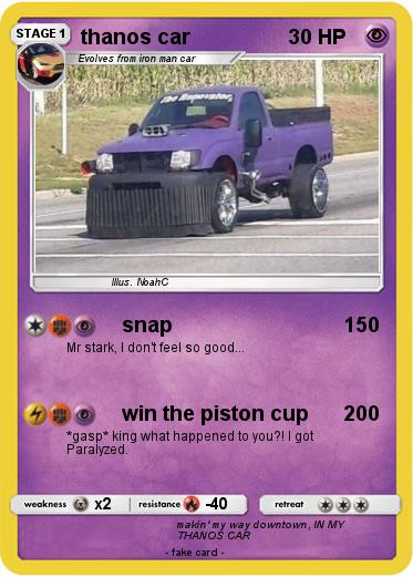 Pokemon thanos car