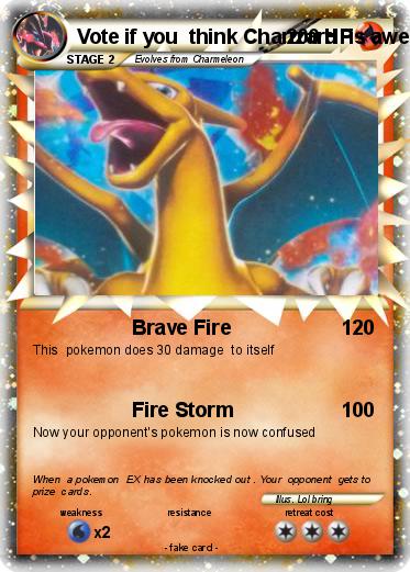 Pokemon Vote if you  think Charizard  is awesome