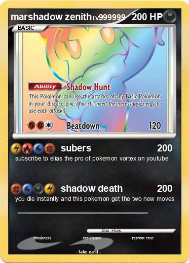 Pokemon marshadow zenith
