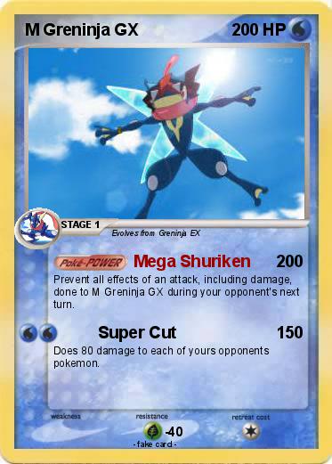 Pokemon M Greninja GX