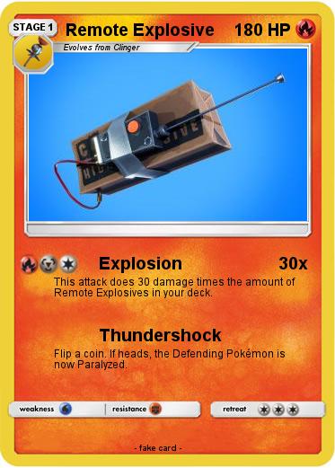 Pokemon Remote Explosive