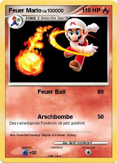 Pokemon Feuer Mario
