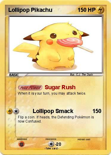 Pokemon Lollipop Pikachu