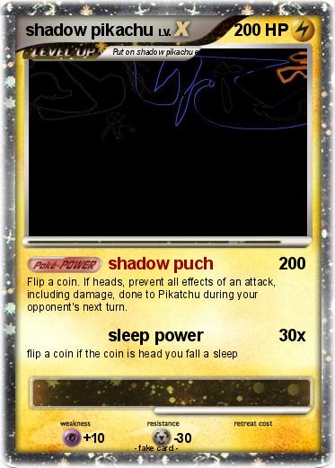 Pokemon shadow pikachu